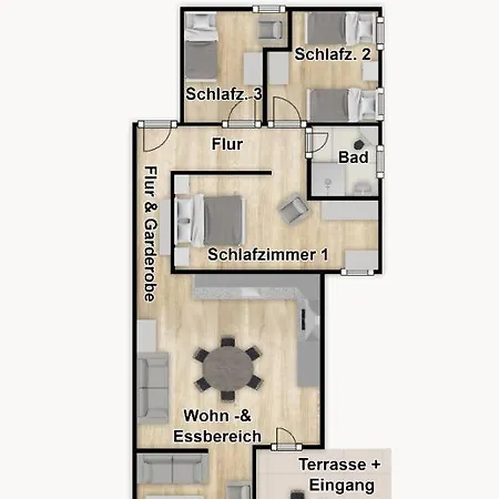 Strandvilla Silberner Fisch № 32 Appartement Binz
